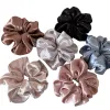 Silk-textured large intestine hair band, hair accessory, square scarf, ladies' hair band Item Picture